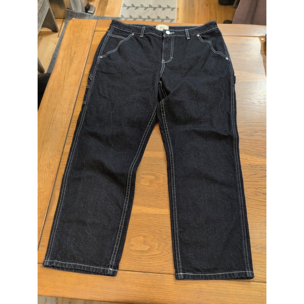 BDG Urban Outfitters Womens High-Rise CarpentJeans Sz 33 Dark Wash Blue Cotton